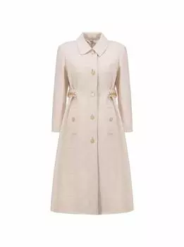 Однобортное твидовое пальто Gucci