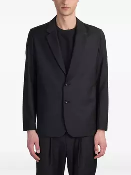 Однобортный блейзер Attachment, черный