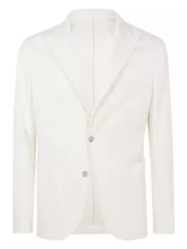 Однобортный блейзер Barba, белый