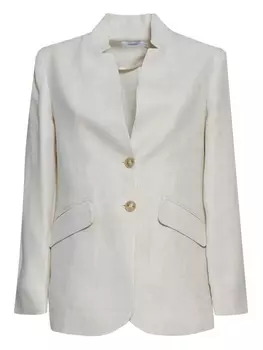 Однобортный блейзер Barba, белый