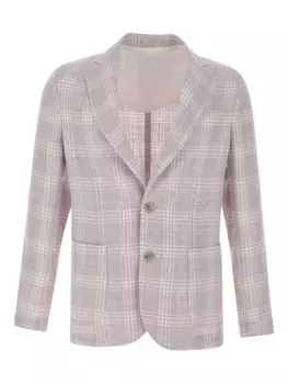 Однобортный блейзер Barba, розовый