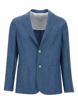Однобортный блейзер Barba, синий