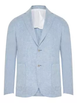 Однобортный блейзер Barba, синий