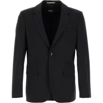 Однобортный блейзер Boss Houston HUGO BOSS, черный