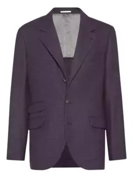 Однобортный блейзер Brunello Cucinelli, фиолетовый