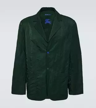 Однобортный блейзер Burberry, цвет ivy