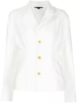 Однобортный блейзер Comme Des Garons, белый