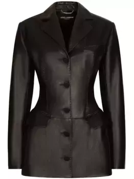 Однобортный блейзер DOLCE & GABBANA, черный