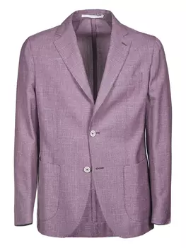 Однобортный блейзер Eleventy, фиолетовый
