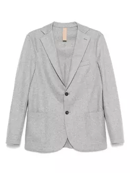 Однобортный блейзер Eleventy, серый