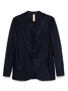 Однобортный блейзер Eleventy, синий