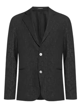 Однобортный блейзер Emporio Armani, черный