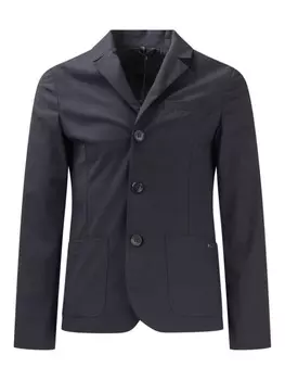 Однобортный блейзер Emporio Armani Kids, синий