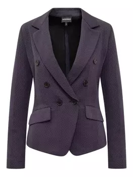 Однобортный блейзер Emporio Armani, синий