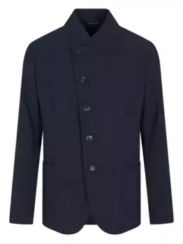 Однобортный блейзер EMPORIO ARMANI, синий
