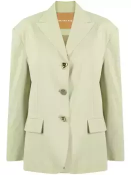 Однобортный блейзер Enzo Rejina Pyo, зеленый