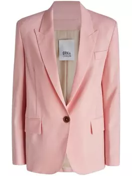 Однобортный блейзер Erika Cavallini, розовый