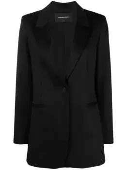 Однобортный блейзер Fabiana Filippi, черный