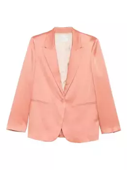 Однобортный блейзер Forte Forte, розовый