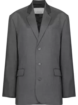 Однобортный блейзер Gelso Oversized The Frankie Shop, серый
