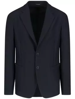 Однобортный блейзер Giorgio Armani, черный