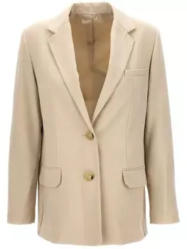 Однобортный блейзер Helmut Lang, коричневый