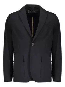 Однобортный блейзер Herno, черный