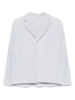 Однобортный блейзер Homme Pliss Issey Miyake, серый