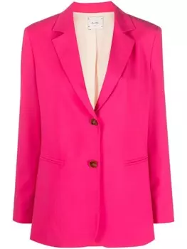 Однобортный блейзер из вирджинской шерсти Alysi, розовый