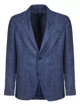Однобортный блейзер Lardini, синий