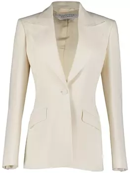 Однобортный блейзер Leiva Gabriela Hearst, белый