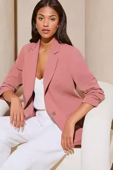 Однобортный блейзер Lipsy, розовый