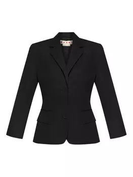 Однобортный блейзер Marni, черный