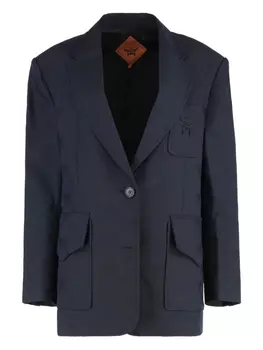 Однобортный блейзер MCM, синий