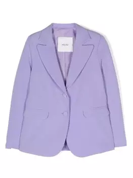 Однобортный блейзер Miss Grant Kids, фиолетовый