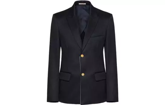 Однобортный блейзер на пуговицах Valentino, Marine Blue