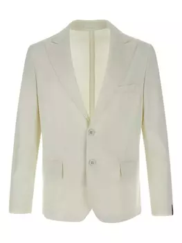 Однобортный блейзер Paolo Pecora, белый