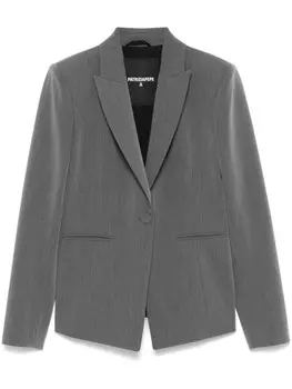 Однобортный блейзер Patrizia Pepe, серый