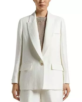 Однобортный блейзер Peserico, белый