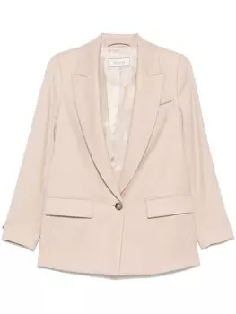 Однобортный блейзер Peserico, нейтральный цвет