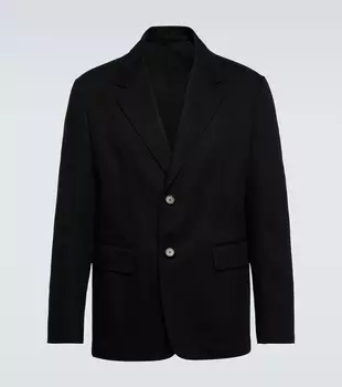Однобортный блейзер Prada, черный