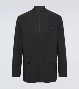 Однобортный блейзер Prada, черный