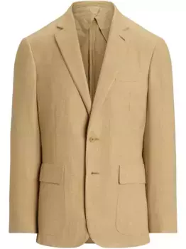 Однобортный блейзер Ralph Lauren Purple Label, нейтральный