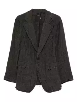 Однобортный блейзер с бахромой R13, серый