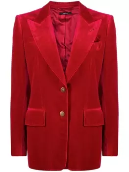 Однобортный блейзер с заостренными лацканами TOM FORD, розовый
