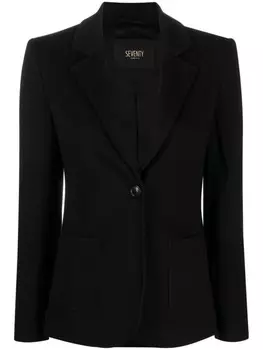 Однобортный блейзер Seventy, черный