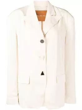 Однобортный блейзер Sloane Rejina Pyo, белый