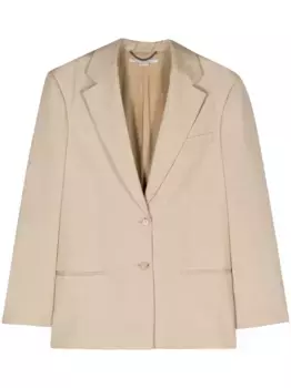 Однобортный блейзер STELLA MCCARTNEY, нейтральный