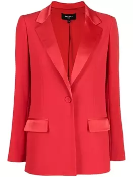Однобортный блейзер строгого кроя Paule Ka, красный