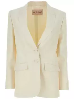 Однобортный блейзер Toile Iconographe VALENTINO GARAVANI, нейтральный